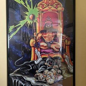 Very rare Macho Man, limited run poster in frame. Only 200 were printed!